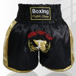 Side Panel Muay ThaiShorts Black and Gold Side Panel Muay ThaiShorts Black and Gold