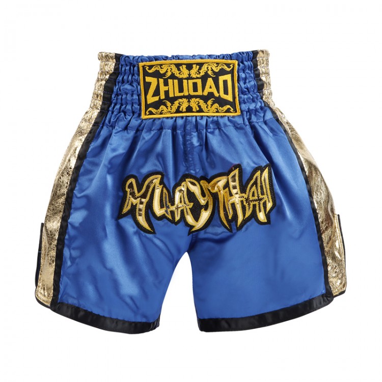 Side Panel Muay ThaiShorts Black and Gold Side Panel Muay ThaiShorts Black and Gold