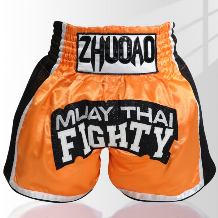 Side Panel Muay ThaiShorts Orange Side Panel Muay ThaiShorts Orange