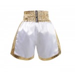 Side Panel Muay ThaiShorts White and Gold Side Panel Muay ThaiShorts White and Gold
