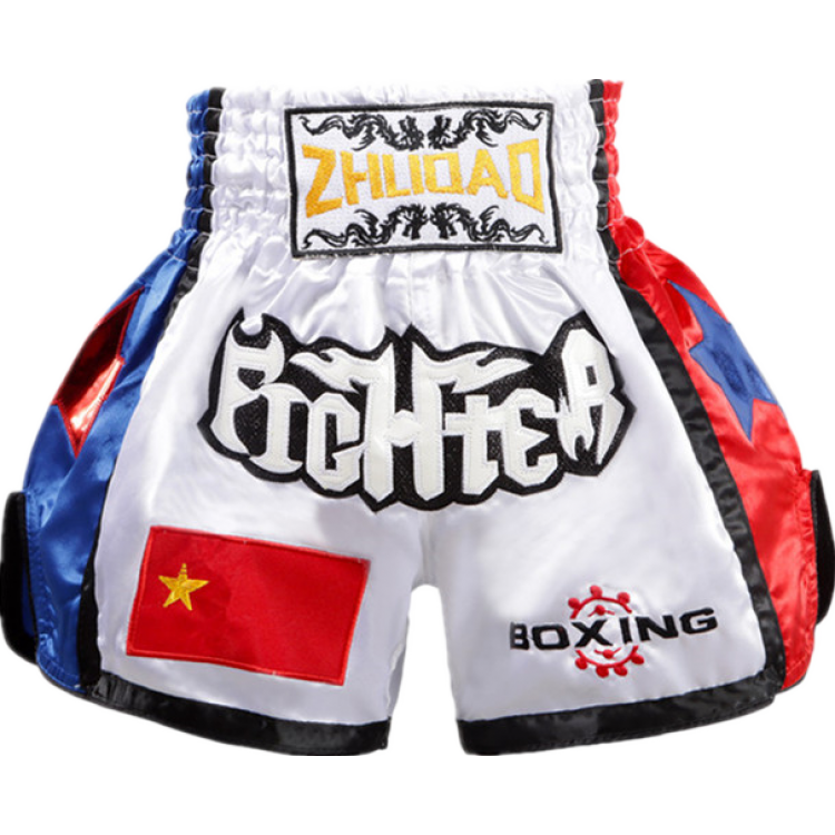 Side Panel Muay ThaiShorts White Side Panel Muay ThaiShorts White