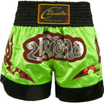Classic Muay Thai Shorts Shiny Green Classic Muay Thai Shorts Shiny Green