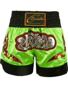 Classic Muay Thai Shorts Shiny Green 
