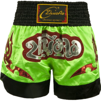 Classic Muay Thai Shorts Shiny Green 