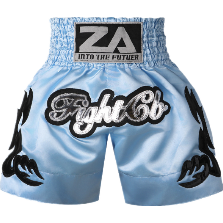 Classic Muay Thai Shorts Blue and Black Classic Muay Thai Shorts Blue and Black