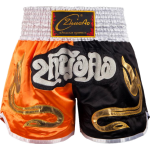 Classic Muay Thai Shorts Orange and Black Classic Muay Thai Shorts Orange and Black