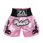 Classic Muay Thai Shorts Pink and Black Classic Muay Thai Shorts Pink and Black