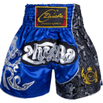 Contrast Inner Hem Muay Thai Shorts Black and Sliver Contrast Inner Hem Muay Thai Shorts Black and Sliver