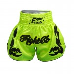 Contrast Inner Hem Muay Thai Shorts Green and Black Contrast Inner Hem Muay Thai Shorts Green and Black