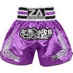 Contrast Inner Hem Muay Thai Shorts Purple Contrast Inner Hem Muay Thai Shorts Purple