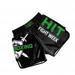 Heat-Printed Muay Thai Shorts Black and Green