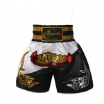 Heat-Printed Muay Thai Shorts Black and White Heat-Printed Muay Thai Shorts Black and White