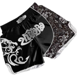 Heat-Printed Muay Thai Shorts Black Heat-Printed Muay Thai Shorts Black