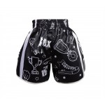 Heat-Printed Muay Thai Shorts Black Heat-Printed Muay Thai Shorts Black