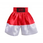 Heat-Printed Muay Thai Shorts Red and White Heat-Printed Muay Thai Shorts Red and White