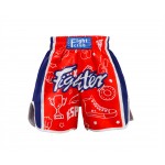Heat-Printed Muay Thai Shorts Red