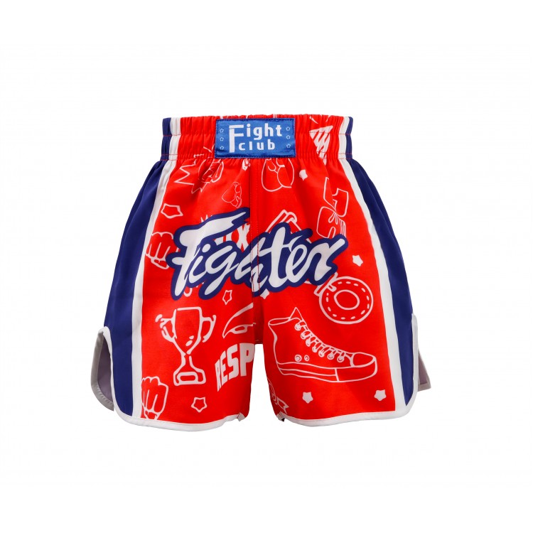 Heat-Printed Muay Thai Shorts Red