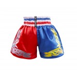 Heat-Printed Muay Thai Shorts Red and Blue Heat-Printed Muay Thai Shorts Red and Blue