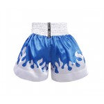 Heat-Printed Muay Thai Shorts Blue and Sliver Heat-Printed Muay Thai Shorts Blue and Sliver