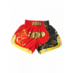 Heat-Printed Muay Thai Shorts Red and Gold Heat-Printed Muay Thai Shorts Red and Gold