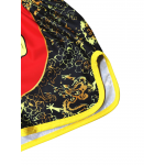 Heat-Printed Muay Thai Shorts Red and Gold Heat-Printed Muay Thai Shorts Red and Gold