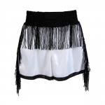 Tassel Shorts White with Black Tassel Shorts White with Black