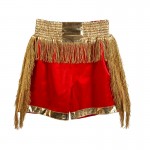 Tassel Shorts Red with Gold Tassel Shorts Red with Gold