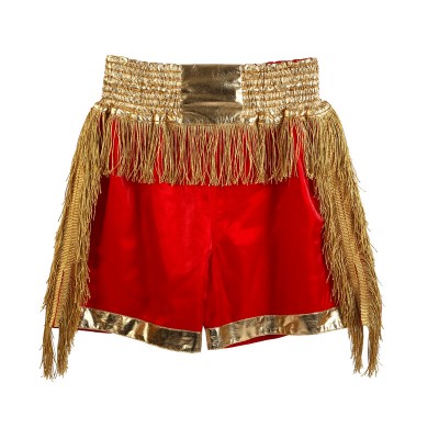 Tassel Shorts Red with Gold