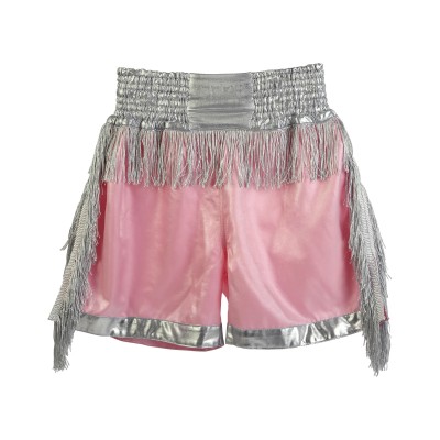 Tassel Shorts Pink with Sliver