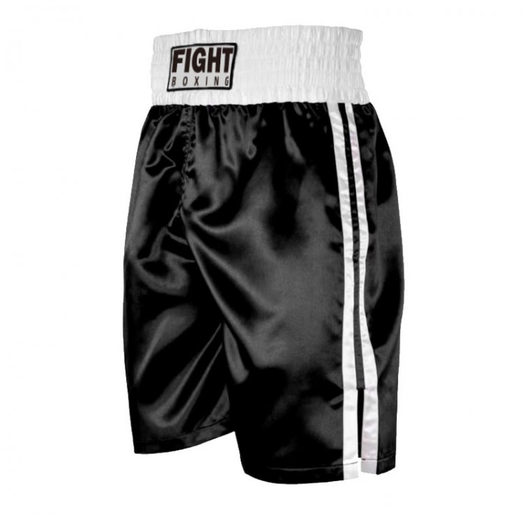 Customized Muay Thai Shorts Black and White Waist Boxing Pants Customized Muay Thai Shorts Black and White Waist Boxing Pants