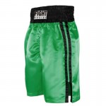 Customized Muay Thai Shorts Green and Black Waist Boxing Pants Customized Muay Thai Shorts Green and Black Waist Boxing Pants