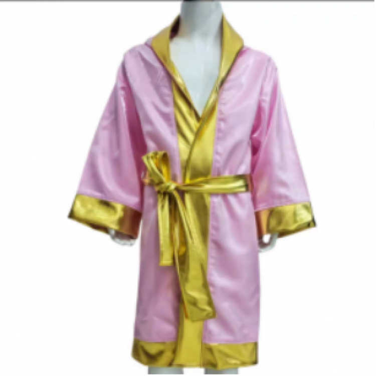 Boxing Robe Pink and Gold Boxing Robe Pink and Gold
