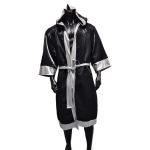 Boxing Robe Black and Sliver