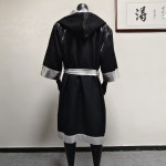 Boxing Robe Black and Sliver