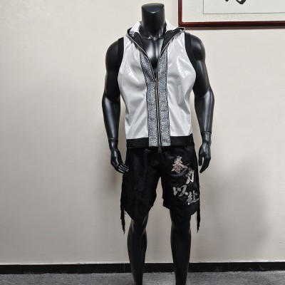 Boxing Robe Sleeveless Hooded 