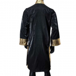 New Boxing Wrestling Fight Entrance Robe Black & Gold Shiny Satin Kickboxing MMA Ring Outfit New Boxing Wrestling Fight Entrance Robe Black & Gold Shiny Satin Kickboxing MMA Ring Outfit
