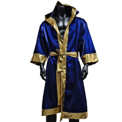 Boxing Robe Blue and Gold 