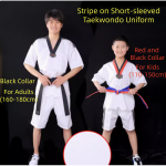 Stripe on Short-sleeved Taekwondo Uniform Stripe on Short-sleeved Taekwondo Uniform