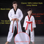 Classic 100% Cotton Style Long-Sleeve Taekwondo Uniform Classic 100% Cotton Style Long-Sleeve Taekwondo Uniform
