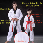 Classic Striped Style Long-Sleeve Taekwondo Uniform Classic Striped Style Long-Sleeve Taekwondo Uniform
