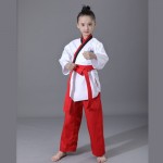 Poomsae Uniform (White Top + Red Pants)