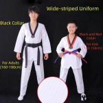 White Striped Taekwondo Uniform White Striped Taekwondo Uniform