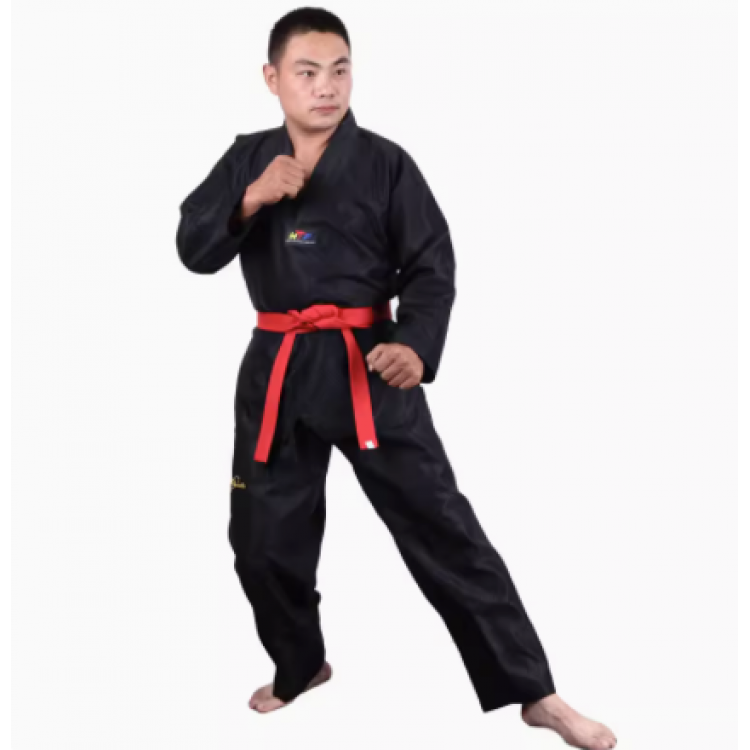Black Taekwondo Uniform with Large Checks Black Taekwondo Uniform with Large Checks