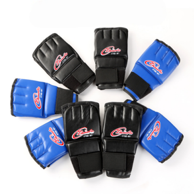 10oz Zhuoao Half-finger Punching Bag Gloves (Black)(Blue)