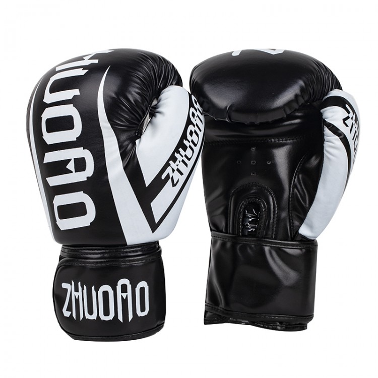 6oz/10oz Zhuoao Black Boxing Gloves