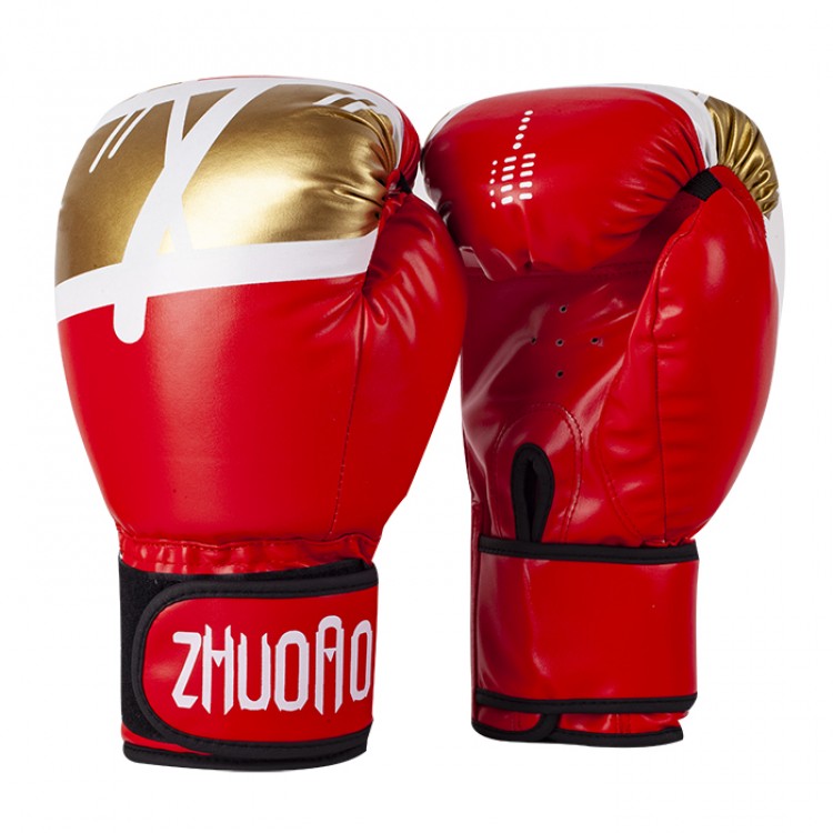 10oz Red and Gold Block Boxing Gloves 10oz Red and Gold Block Boxing Gloves