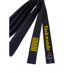 TAEKWONDO Black Belt with Custom Embroidery & Engraving - TKD Personalized Black Belt TAEKWONDO Black Belt with Custom Embroidery & Engraving - TKD Personalized Black Belt