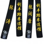 Taekwondo Black Belt - Instructor Grade Rank Embroidered Belt for Men, Suitable for Karate & Judo