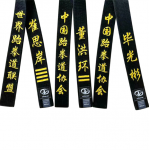 Taekwondo Black Belt - Instructor Grade Rank Embroidered Belt for Men, Suitable for Karate & Judo