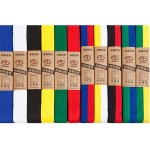 Custom Embroidered 100% Cotton Taekwondo Belts – Kids & Adults Sizes, Ideal for Grading Exams 